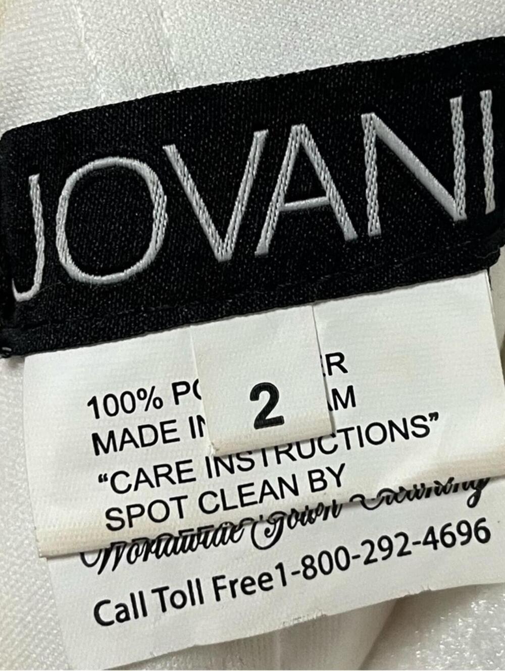 Jovani Multicolor Strapless Stripe Jumpsuit - Blue, Pink, Yellow - Picture 2 of 3